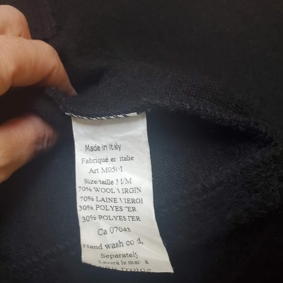 Claudia Collezioni |  Full Length Wool Sweater Coat - Picture 5 of 5